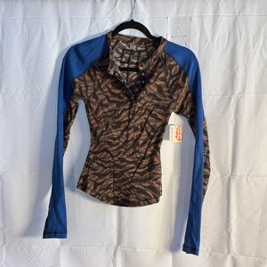FP Movement by Free People Camouflage Long Sleeve Top
